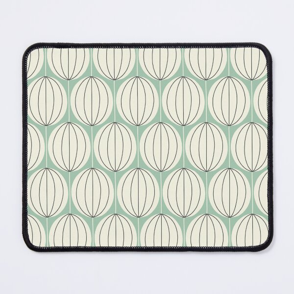 Item preview, Mid Mod Ovals - mint green & cream designed and sold by Johanna Kindvall.