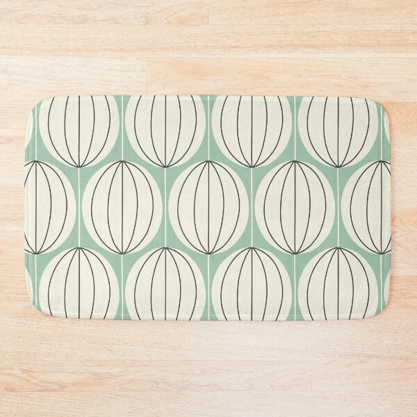 Item preview, Mid Mod Ovals - mint green & cream designed and sold by Johanna Kindvall.