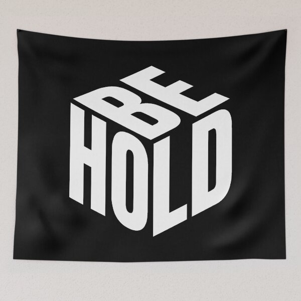 Item preview, Behold 3D Isometric Typography | Minimalist Streetwear Tee Design designed and sold by PryntedLabs.