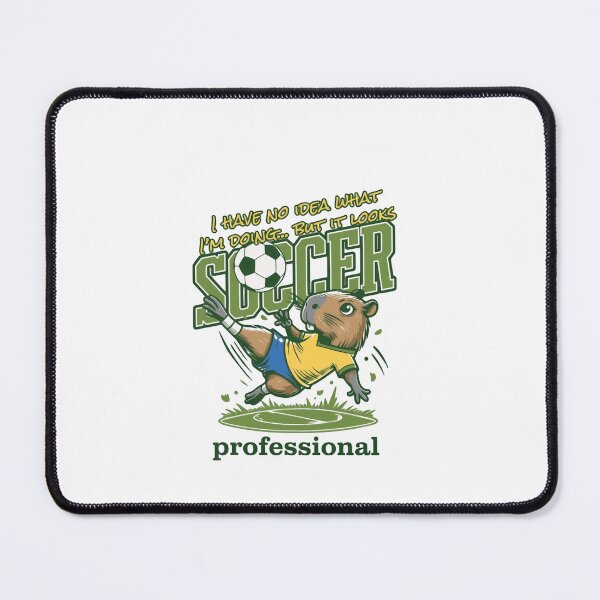 Item preview, I Have No Idea What I'm Doing... But It Looks Soccer Professional Capybara Funny Fan Gift designed and sold by RetroMini2026.