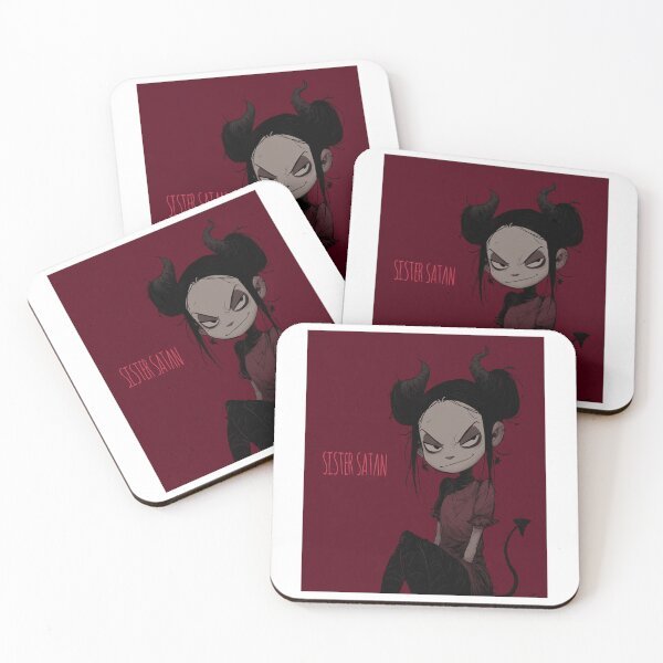 Item preview, Sister Satan Cute Necromancer Devil Woman Gothic Occult Art designed and sold by Ignorant-Artist.