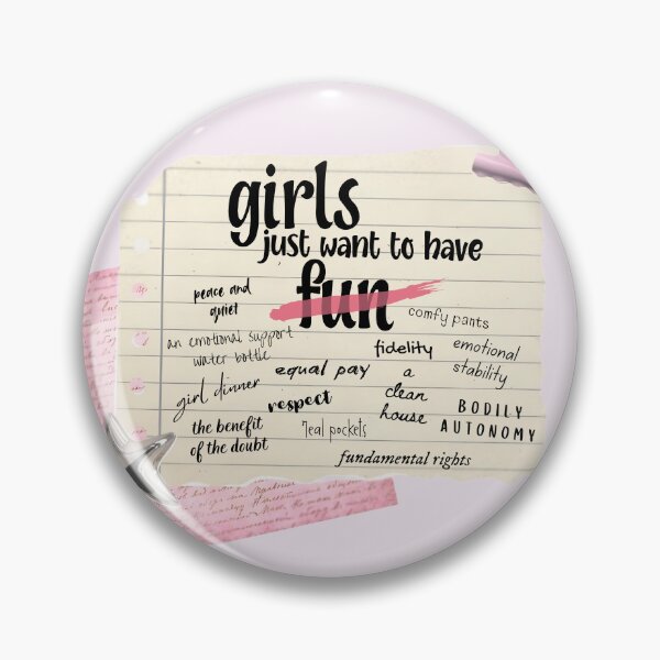 Item preview, Girls Just Wanna Have Fundamental Rights designed and sold by Everything's Fyne.