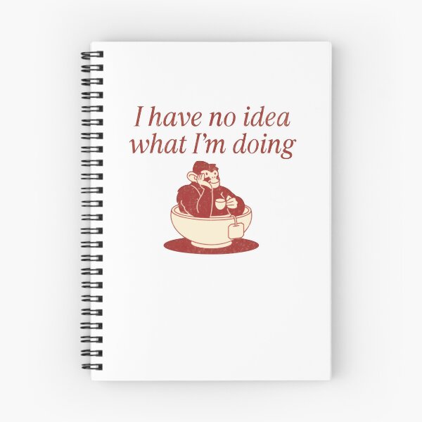 Item preview, I Have No Idea What I'm Doing Relatable Confused Monkey designed and sold by RetroMini2026.