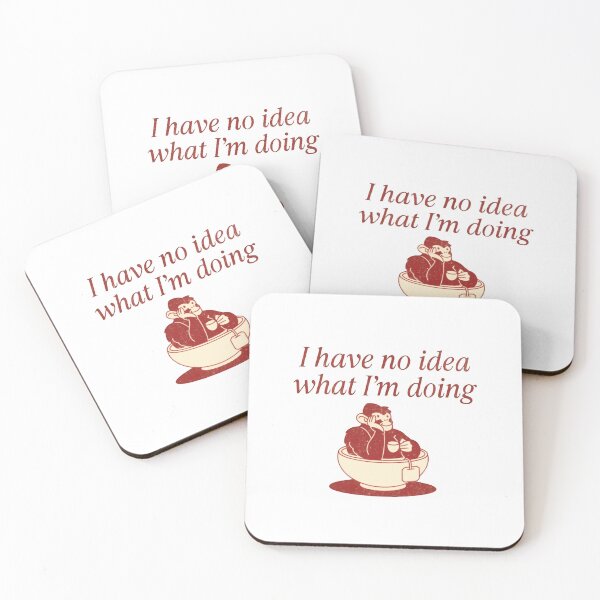 Item preview, I Have No Idea What I'm Doing Relatable Confused Monkey designed and sold by RetroMini2026.