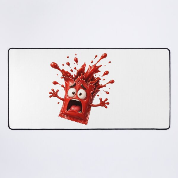 Item preview, Scared Red Paint Splatter Cartoon Character designed and sold by jgvisualarts.