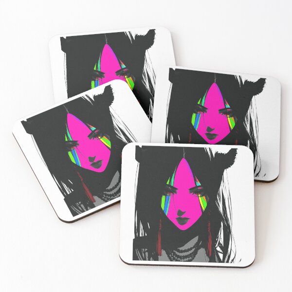 Item preview, Rainbow Devil Woman Anime Necromancer Cute Goth Demon Girl Art designed and sold by Ignorant-Artist.