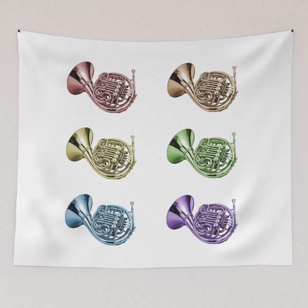 Item preview, Rainbow French Horn Row Design designed and sold by ValeriesGallery.