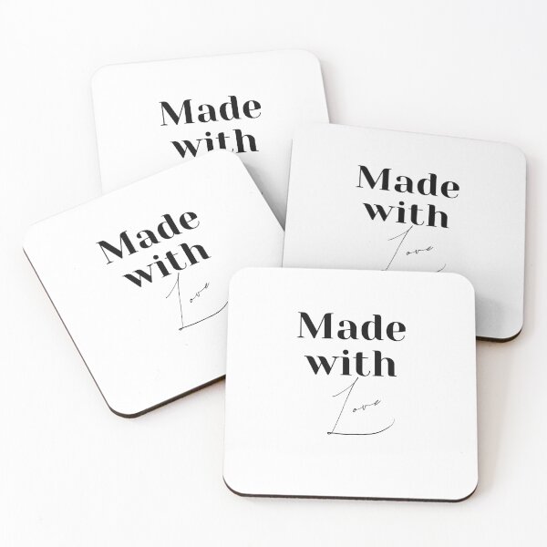 Item preview, Made With Love Typography Design | Minimalist Aesthetic Quote Art designed and sold by MimiSabu.
