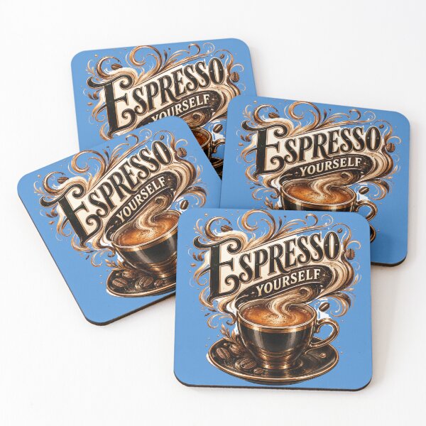 Item preview, Espresso Yourself Coffee Lover Design designed and sold by pradeepvisuals.