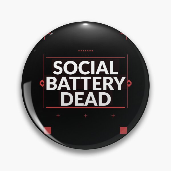 Item preview, SOCIAL BATTERY DEAD Shirt | Funny Introvert Gift for Antisocial People designed and sold by Daily Mood Tees.