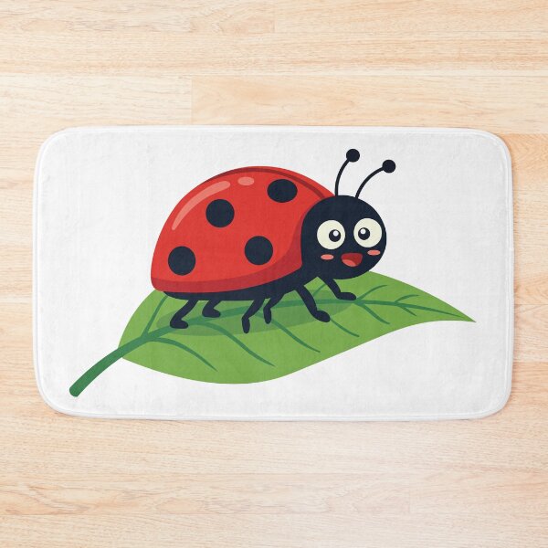 Item preview, Cute Ladybug Resting on Green Leaf designed and sold by BetweenForms.