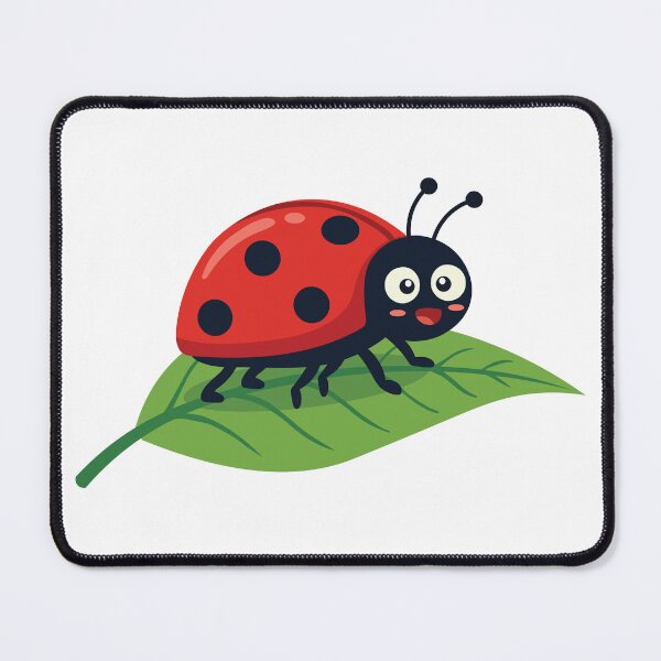 Item preview, Cute Ladybug Resting on Green Leaf designed and sold by BetweenForms.