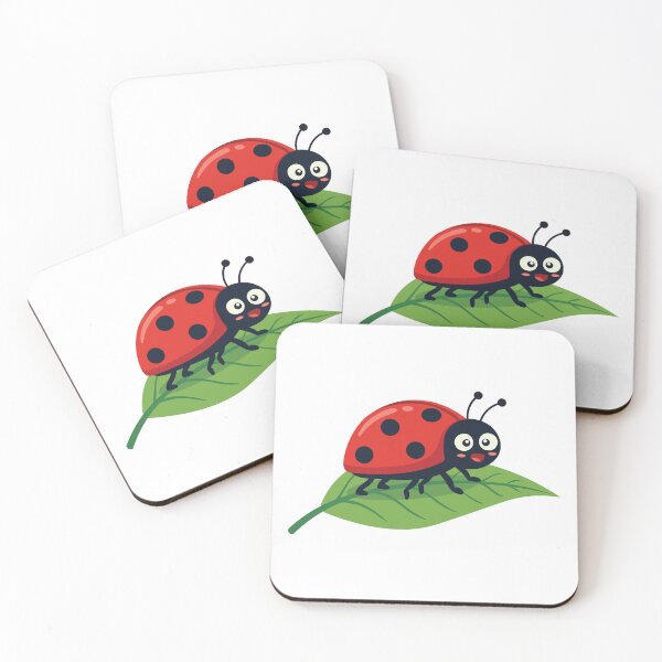 Item preview, Cute Ladybug Resting on Green Leaf designed and sold by BetweenForms.