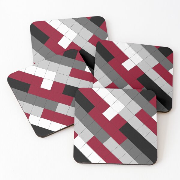 Item preview, 2 Shades Of Gray Black and Burgundy & White designed and sold by DesignsByMuriel.
