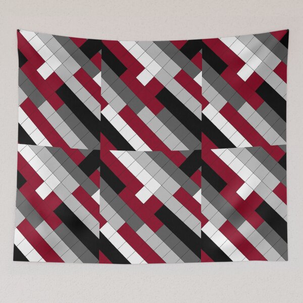 Item preview, 2 Shades Of Gray Black and Burgundy & White designed and sold by DesignsByMuriel.