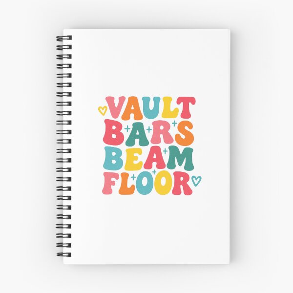 Item preview, Retro Gymnastics Events Typography — Vault Bars Beam Floor Vintage Style Design designed and sold by Colorful-Garden.