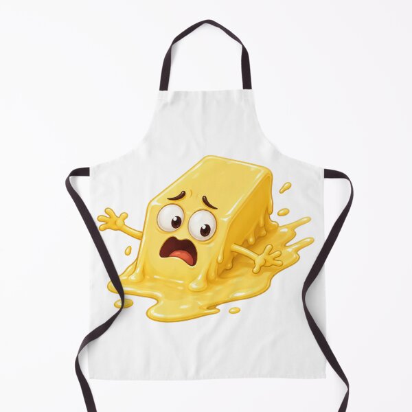 Item preview, Melting Butter Cartoon Character Scared Expression designed and sold by jgvisualarts.