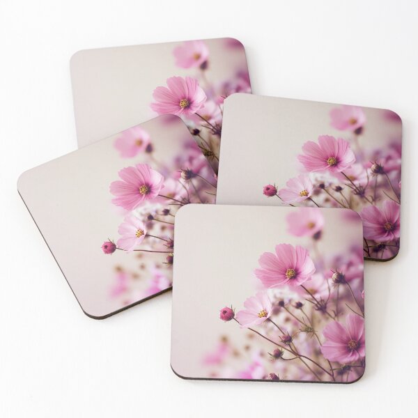Item preview, Soft Pink Cosmos Flowers | Dreamy Minimal Botanical Art designed and sold by SlowRegardArt.