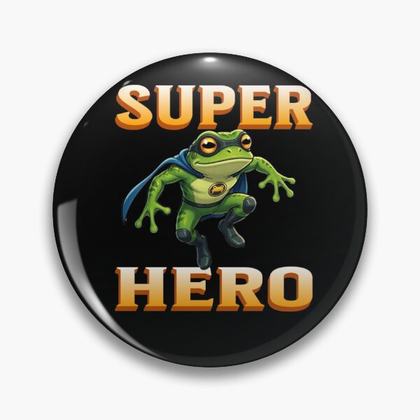 Item preview, Super Hero Frog designed and sold by TheEndDesign.