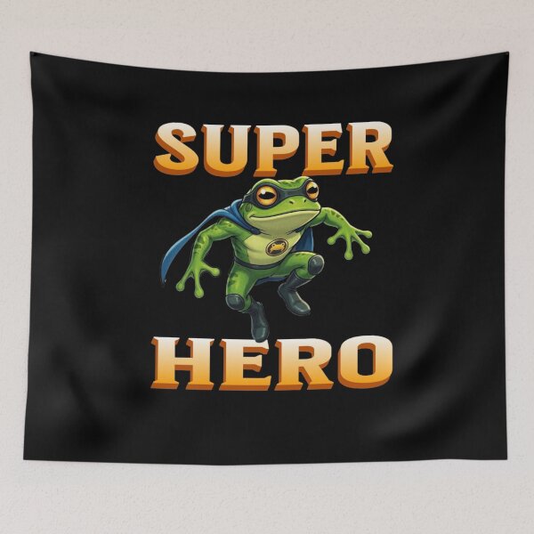 Item preview, Super Hero Frog designed and sold by TheEndDesign.