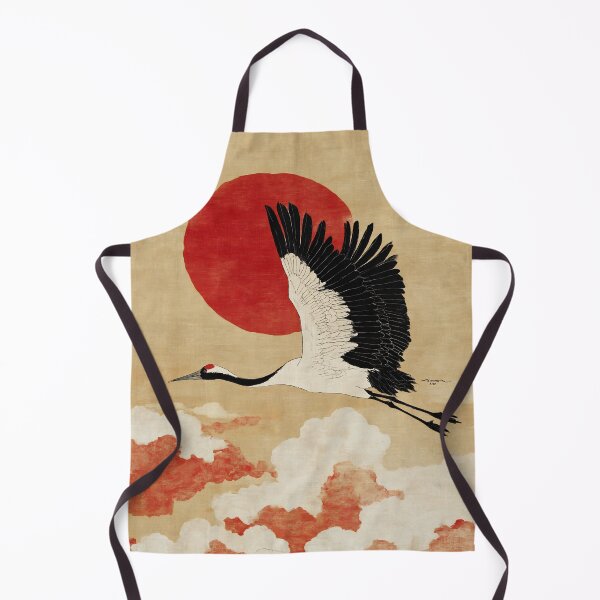 Aperçu de l'œuvre Grue japonaise - Japandi Ukiyo e Painting créée et vendue par KJNihonDesigner.