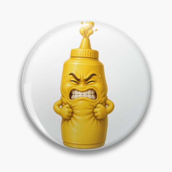 Item preview, Angry Mustard Bottle Cartoon Character designed and sold by jgvisualarts.