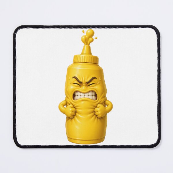 Item preview, Angry Mustard Bottle Cartoon Character designed and sold by jgvisualarts.