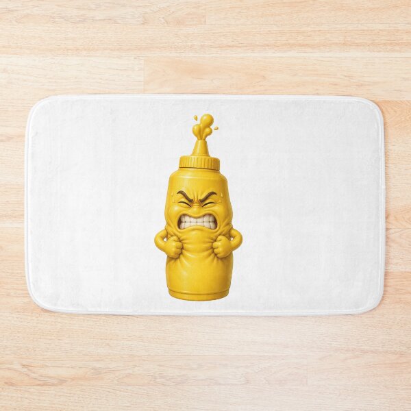 Item preview, Angry Mustard Bottle Cartoon Character designed and sold by jgvisualarts.