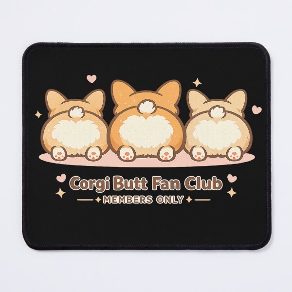 Item preview, Corgi Butt Fan Club Members Only – Cute Kawaii Funny Art | Corgi Lover Gift designed and sold by irfanshikh.