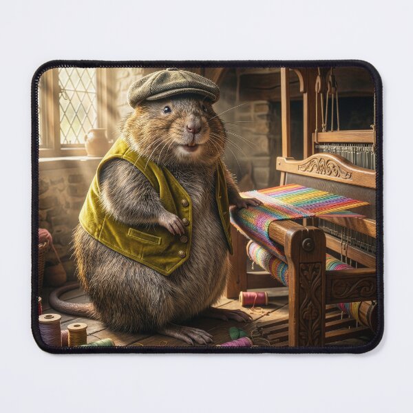 Item preview, Water Rat (Vole) Weaver Works at His Loom designed and sold by Tridentulus.