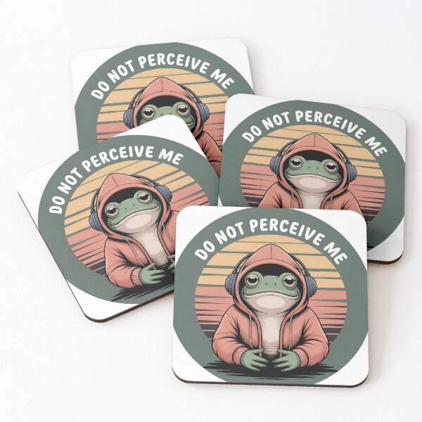 Item preview, Do Not Perceive Me Cozy Frog designed and sold by PrintologyAura.
