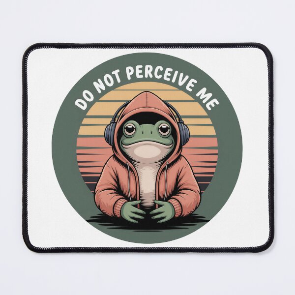 Item preview, Do Not Perceive Me Cozy Frog designed and sold by PrintologyAura.