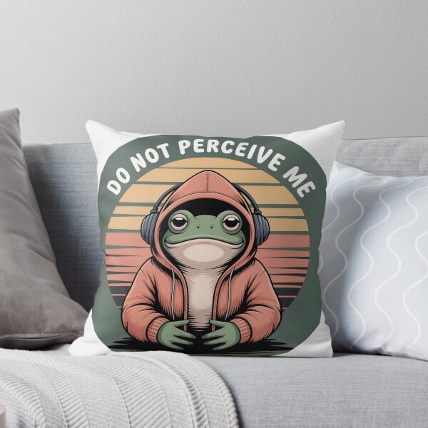 Item preview, Do Not Perceive Me Cozy Frog designed and sold by PrintologyAura.