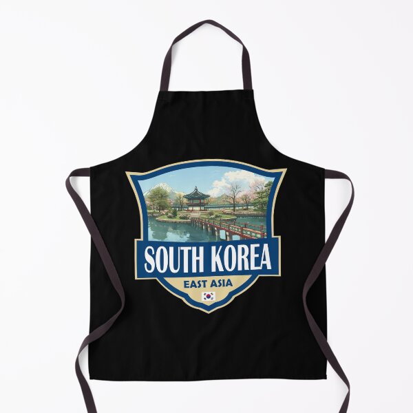 Item preview, South Korea Illustration Retro Badge designed and sold by KrisSidDesigns.