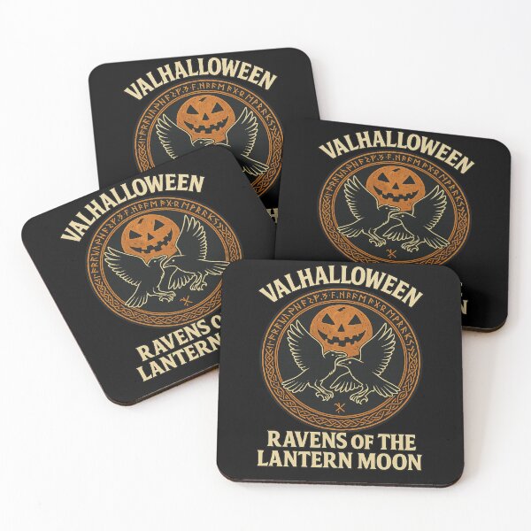 Item preview, Valhalloween Ravens of the Lantern Moon Norse Pumpkin designed and sold by Mythborn Saga.