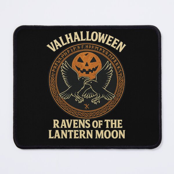 Item preview, Valhalloween Ravens of the Lantern Moon Norse Pumpkin designed and sold by Mythborn Saga.