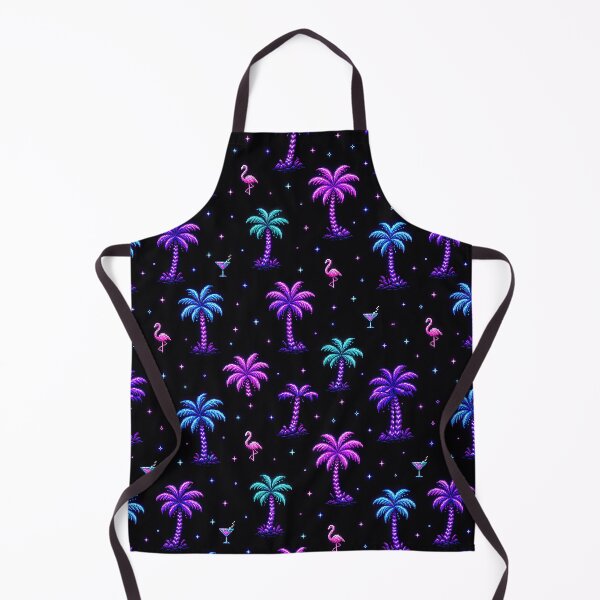 Item preview, 80s and 90s Retro Pixel Palm Tree Pattern designed and sold by AeonAcademy.