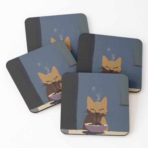 Item preview, Hungry Cat Painting designed and sold by KJNihonDesigner.