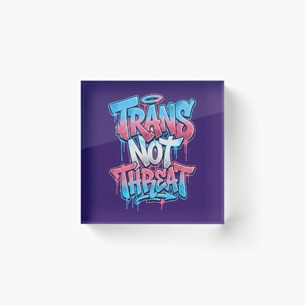 Item preview, Trans Not Threat V1 designed and sold by EvergreenPark - Tee Studio.