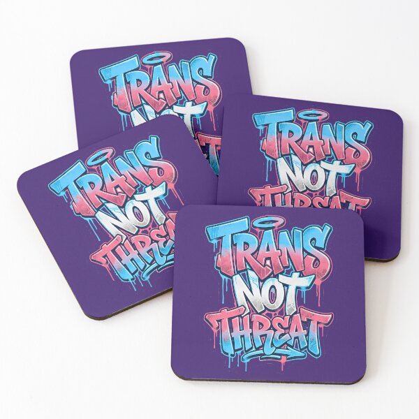 Item preview, Trans Not Threat V1 designed and sold by EvergreenPark - Tee Studio.