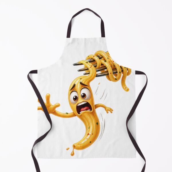 Item preview, Funny Cartoon Noodle Screaming on Fork designed and sold by jgvisualarts.