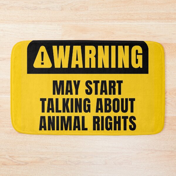 Item preview, Animal Rights Warning Sign designed and sold by MaryAller.