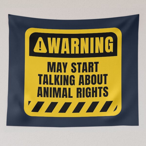 Item preview, Animal Rights Warning Sign designed and sold by MaryAller.