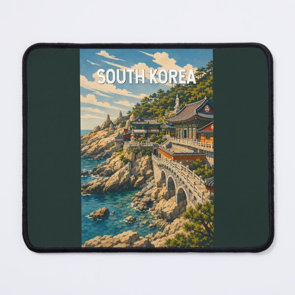 Item preview, South Korea Illustration Travel Art Vintage designed and sold by KrisSidDesigns.