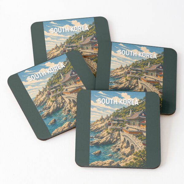 Item preview, South Korea Illustration Travel Art Vintage designed and sold by KrisSidDesigns.