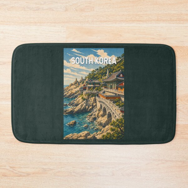 Item preview, South Korea Illustration Travel Art Vintage designed and sold by KrisSidDesigns.