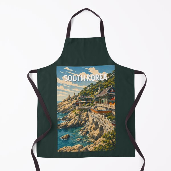 Item preview, South Korea Illustration Travel Art Vintage designed and sold by KrisSidDesigns.