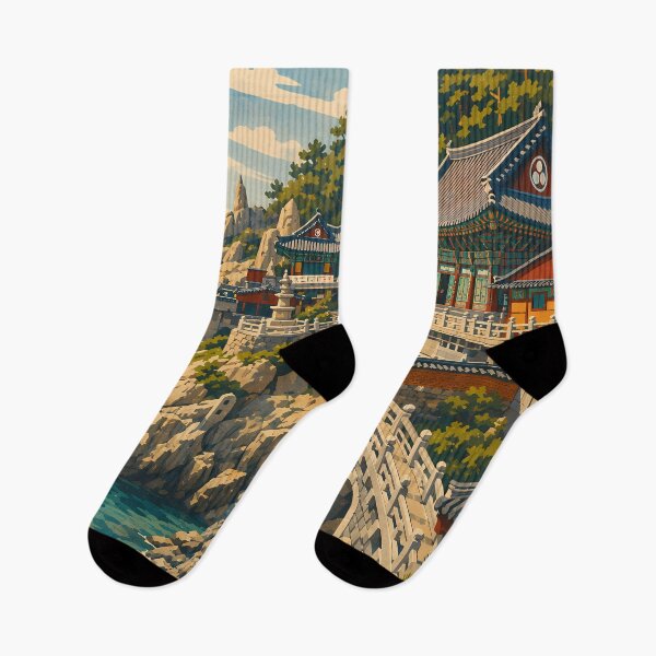 Item preview, South Korea Illustration Travel Art Vintage designed and sold by KrisSidDesigns.