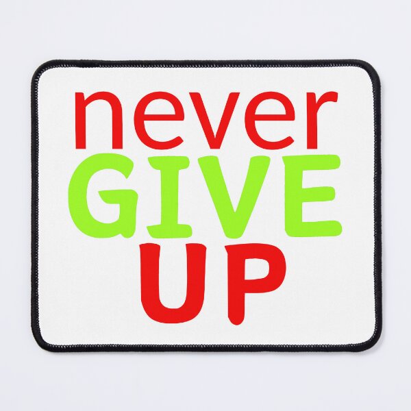 Item preview, Never Give Up Motivational Typography Design | Bold Inspirational Quote Sticker designed and sold by MAStrends.