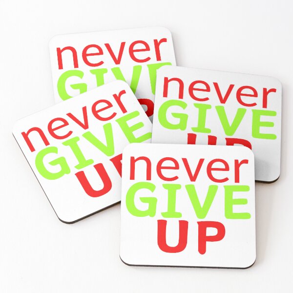 Item preview, Never Give Up Motivational Typography Design | Bold Inspirational Quote Sticker   designed and sold by MAStrends.